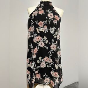 As U Wish black floral dress. Size S